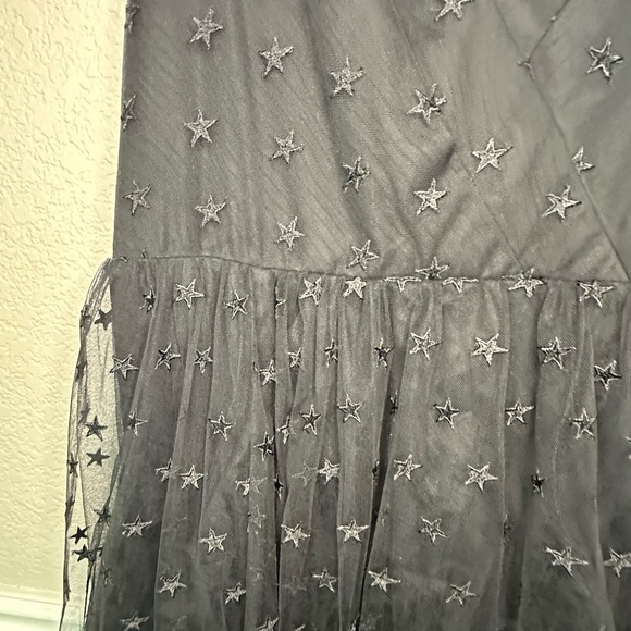 J. Crew Black Star Tulle Dress Size 16 - Picture 11 of 12